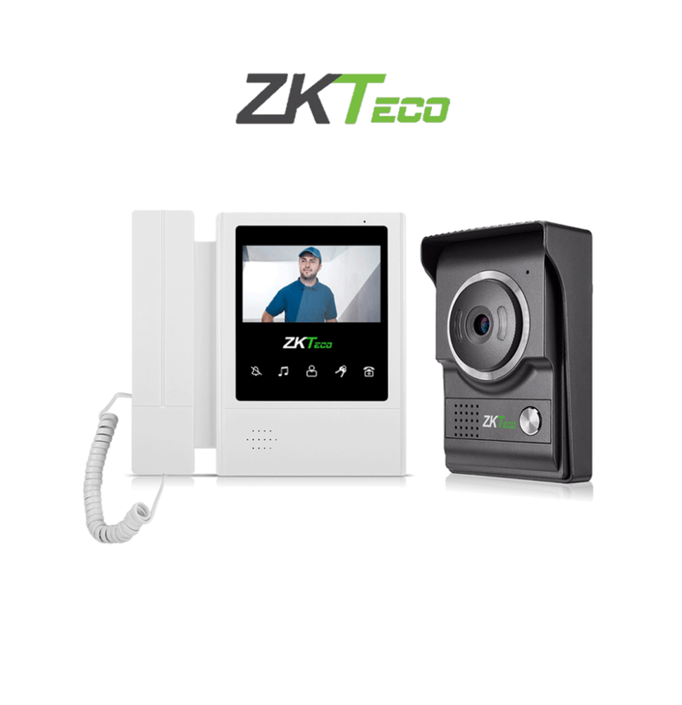 ZKTECO VDP04B4 Kit - Kit de Videoportero Analógico / Mo, ZKT2400002