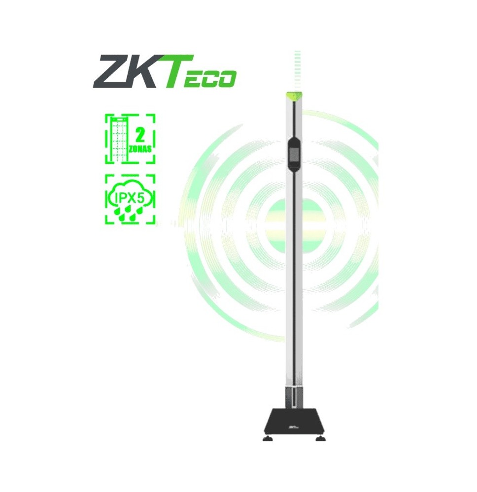 ZKTECO MDS100 - Detector de Metales Portátil tipo Poste, ZKT1120001