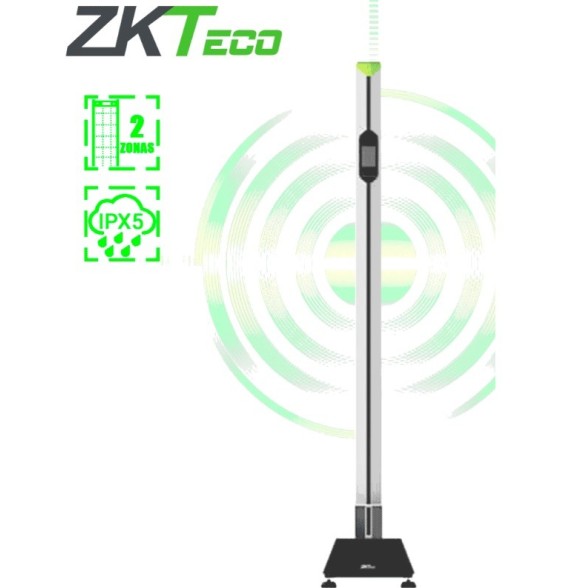 ZKTECO MDS100 - Detector de Metales Portátil tipo Poste, ZKT1120001