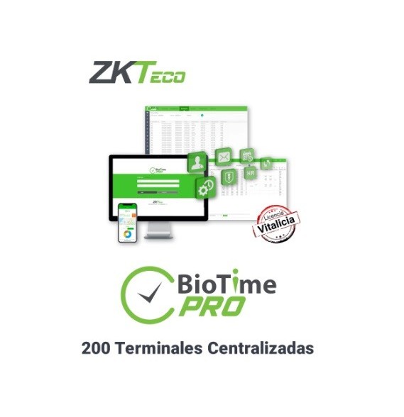 ZKTECO BIOTIMEPROPROFESSIONAL - Licencia de Asistencia, ZKT0820009